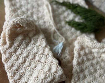 Vintage Crocheted Footed Pants for Baby, 0-6 Months, Check Measurements in Listing