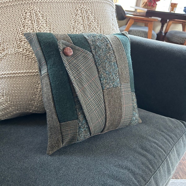 Tweed Pillow Etsy