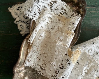 Extra Wide Cotton Torchon Lace, Bridal, Vintage, Antique