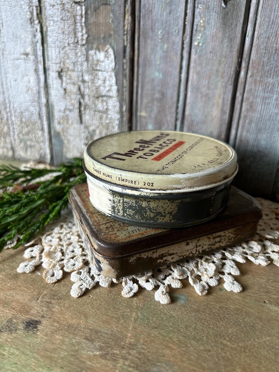 Vintage Set of Tobacco Three Nuns Tobacco Tins, Found in England
