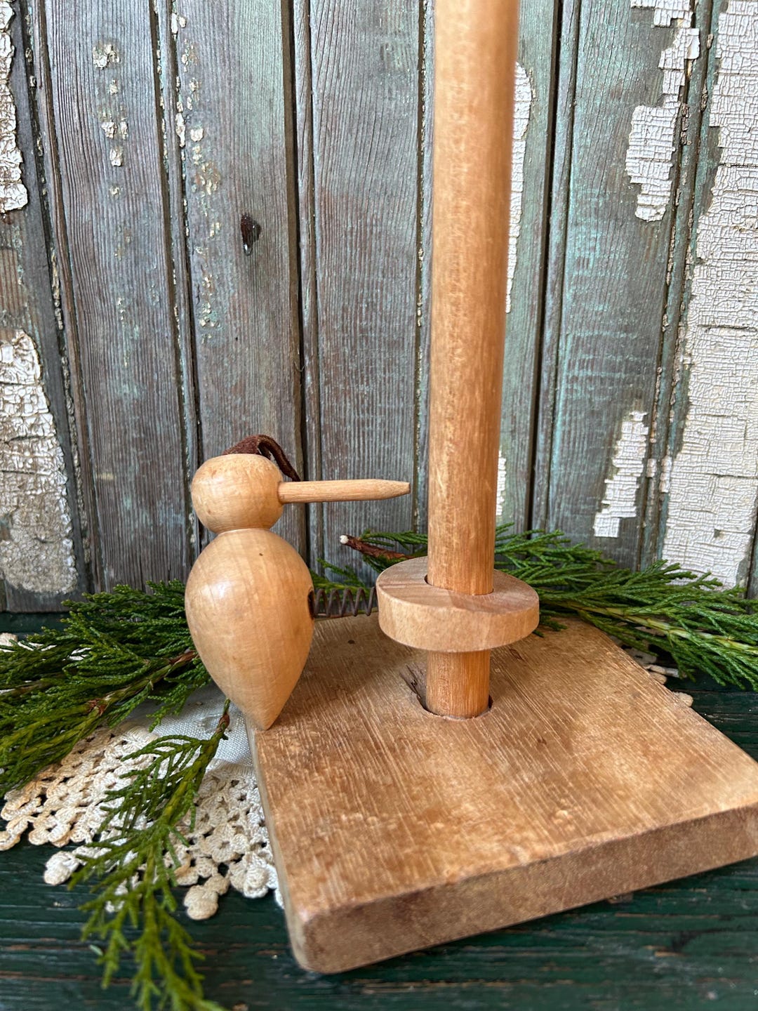Rustic Toy Early Rustic Wooden Woodpecker Toy, Found in England - Etsy