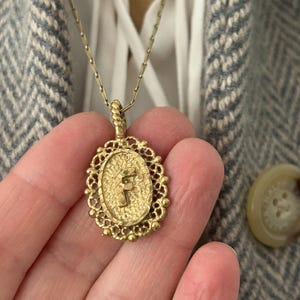 Vintage Letter F Monogram, Initial Pendant for Necklace