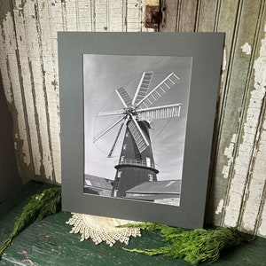 Heckington Mill England, Windmill Photograph, Black and White
