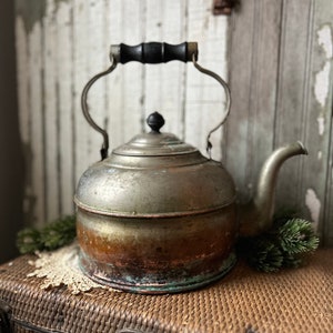 Copper Tea Kettle, Rustic Primitive Style, Vintage - Etsy