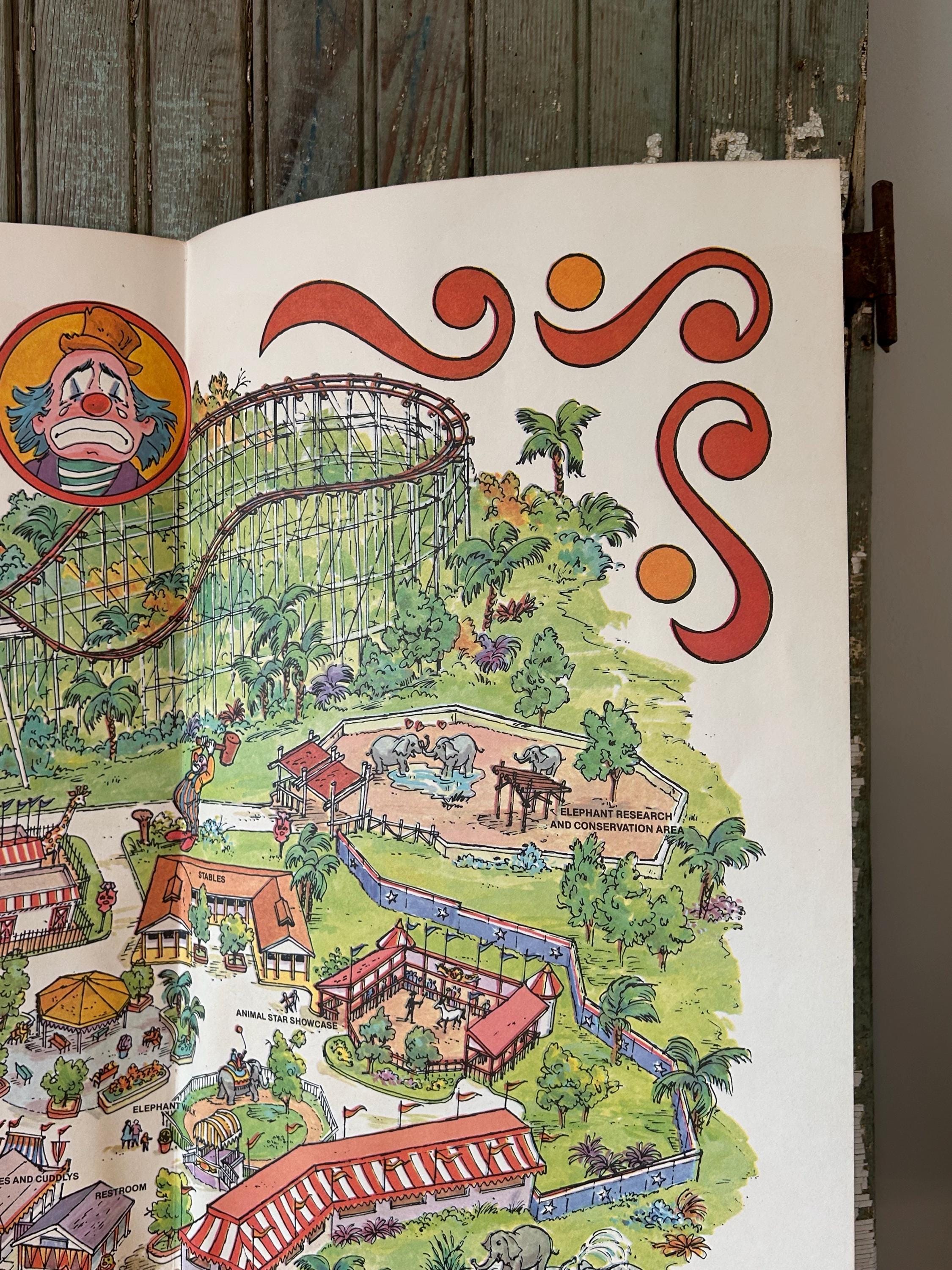 Vintage Circus Souvenir Map Poster, Ringling and Barnum Bailey Circus ...