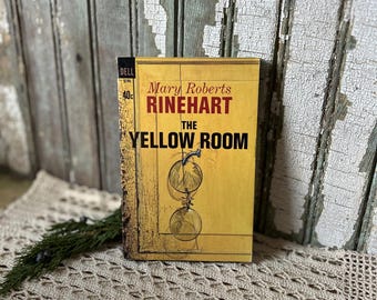 Libro vintage in edizione tascabile, La stanza gialla, Mary Roberts Rinehart, romanzo giallo, anni '40