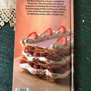 Cream Cakes & Gateaux English Dessert Recipe Book, Found in England image 9