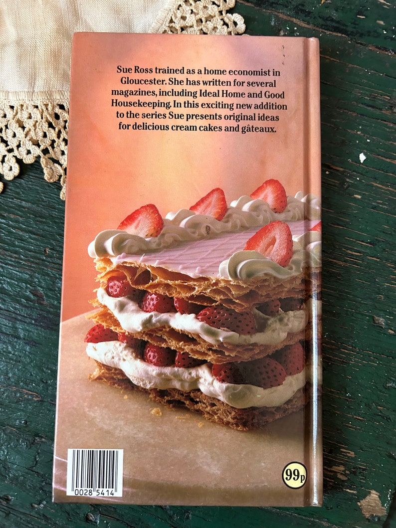 Cream Cakes & Gateaux English Dessert Recipe Book, Found in England image 9