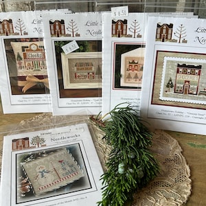 Little House Needleworks, Cross Stitch Patterns for Christmas Ornaments, You Choose