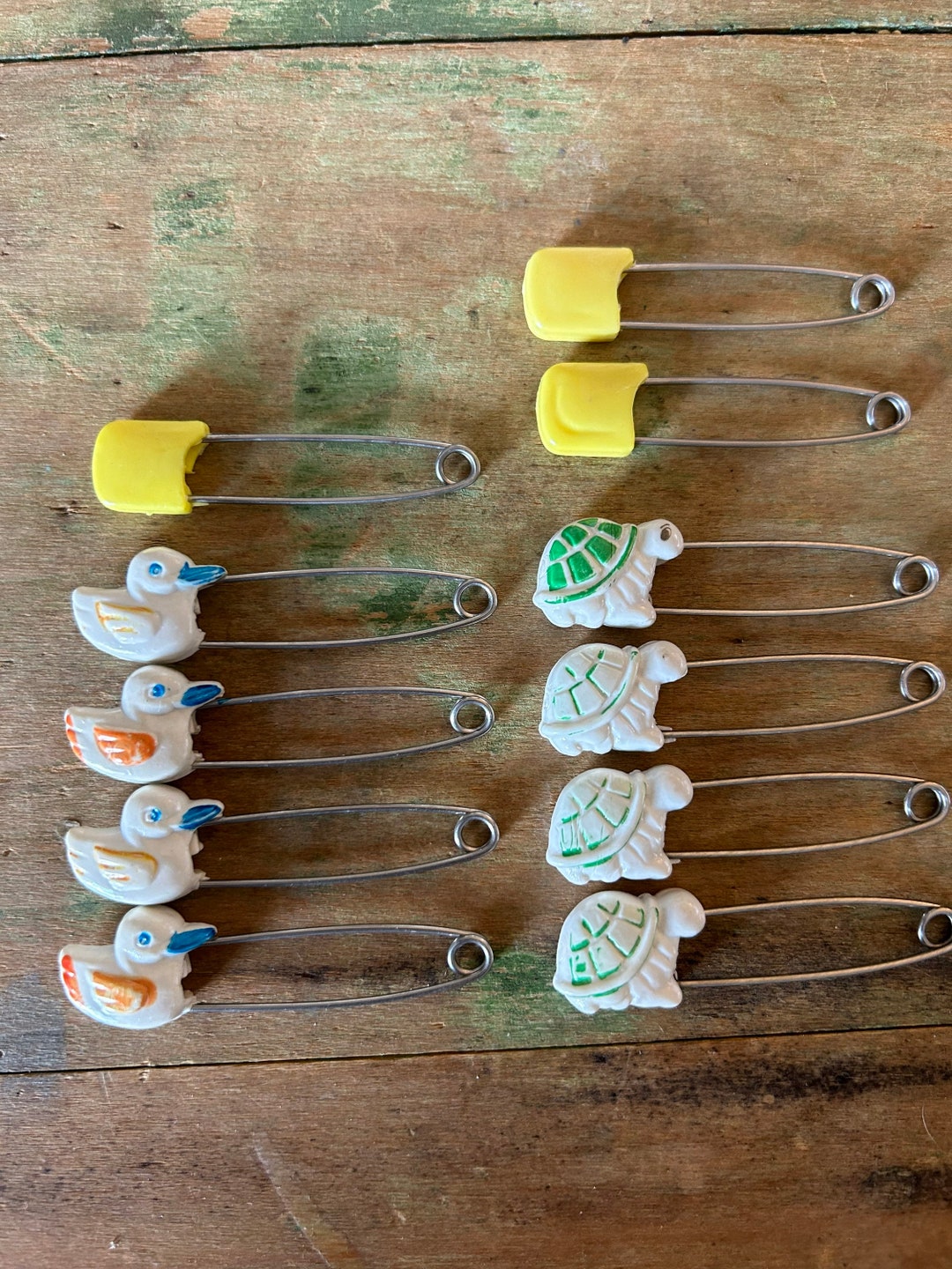 Vintage Whimsical Safety Pins Diaper Pins Hong Kong Set of Etsy