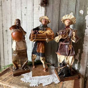 Vintage Mexican Paper Mache Figures, You Choose