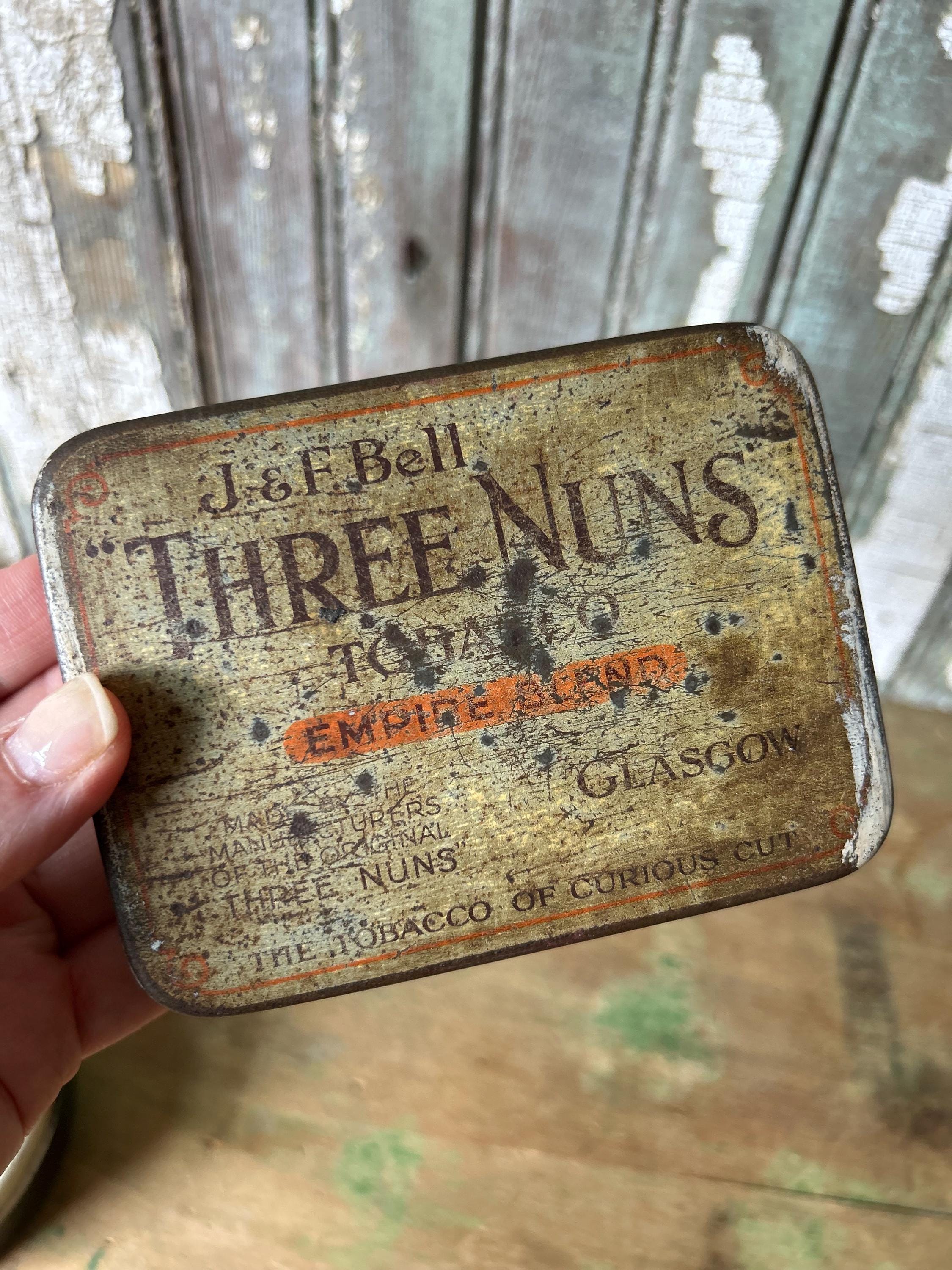 Vintage Set of Tobacco Three Nuns Tobacco Tins, Found in England