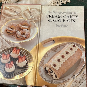 Cream Cakes & Gateaux English Dessert Recipe Book, Found in England image 4