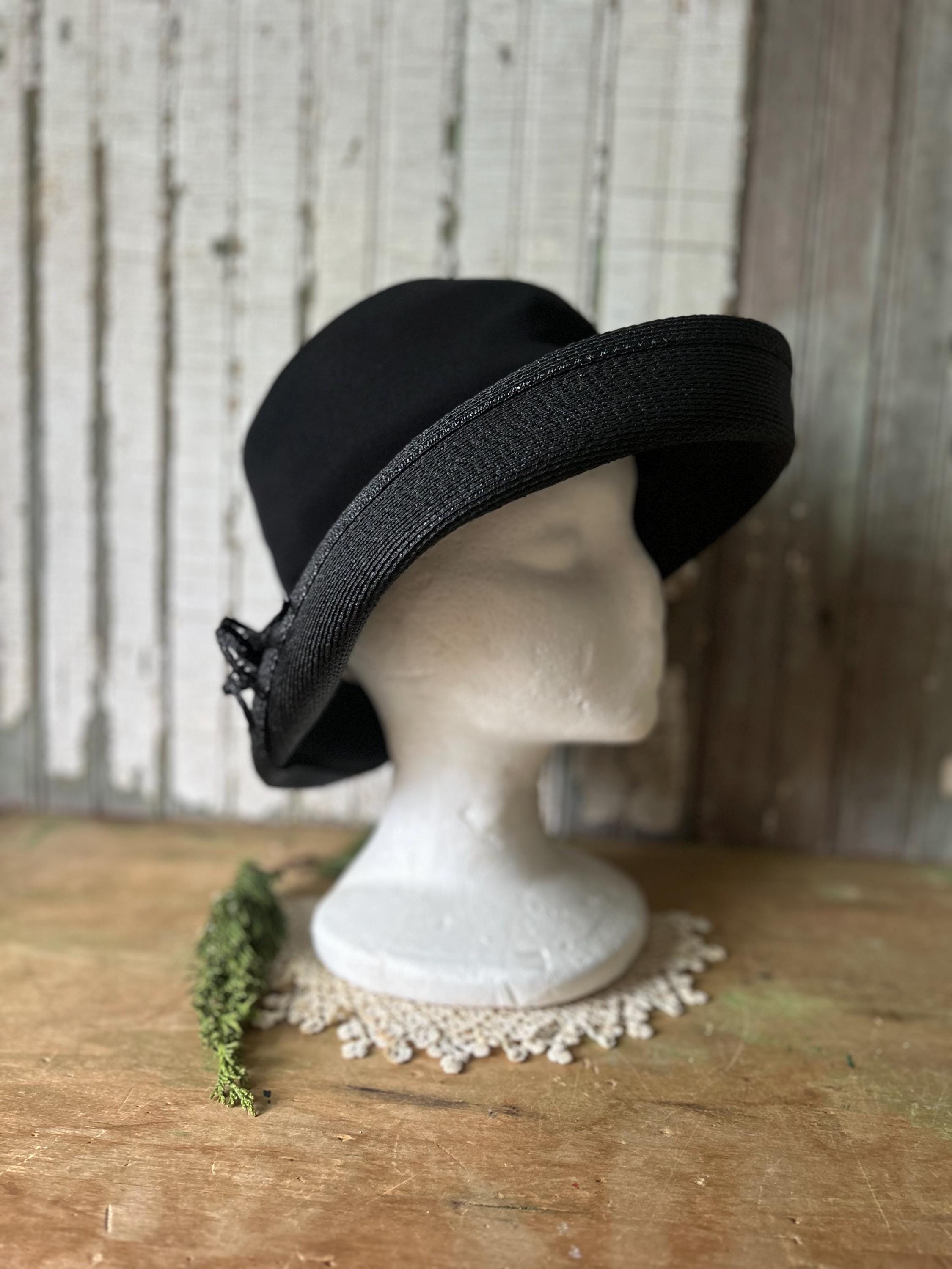 Vintage NELL New York for Lord & Taylor Blue Colorful Women\'s Wide-Brim Hat DSC03055_copy_hairfix_0091b9cb  main image 4