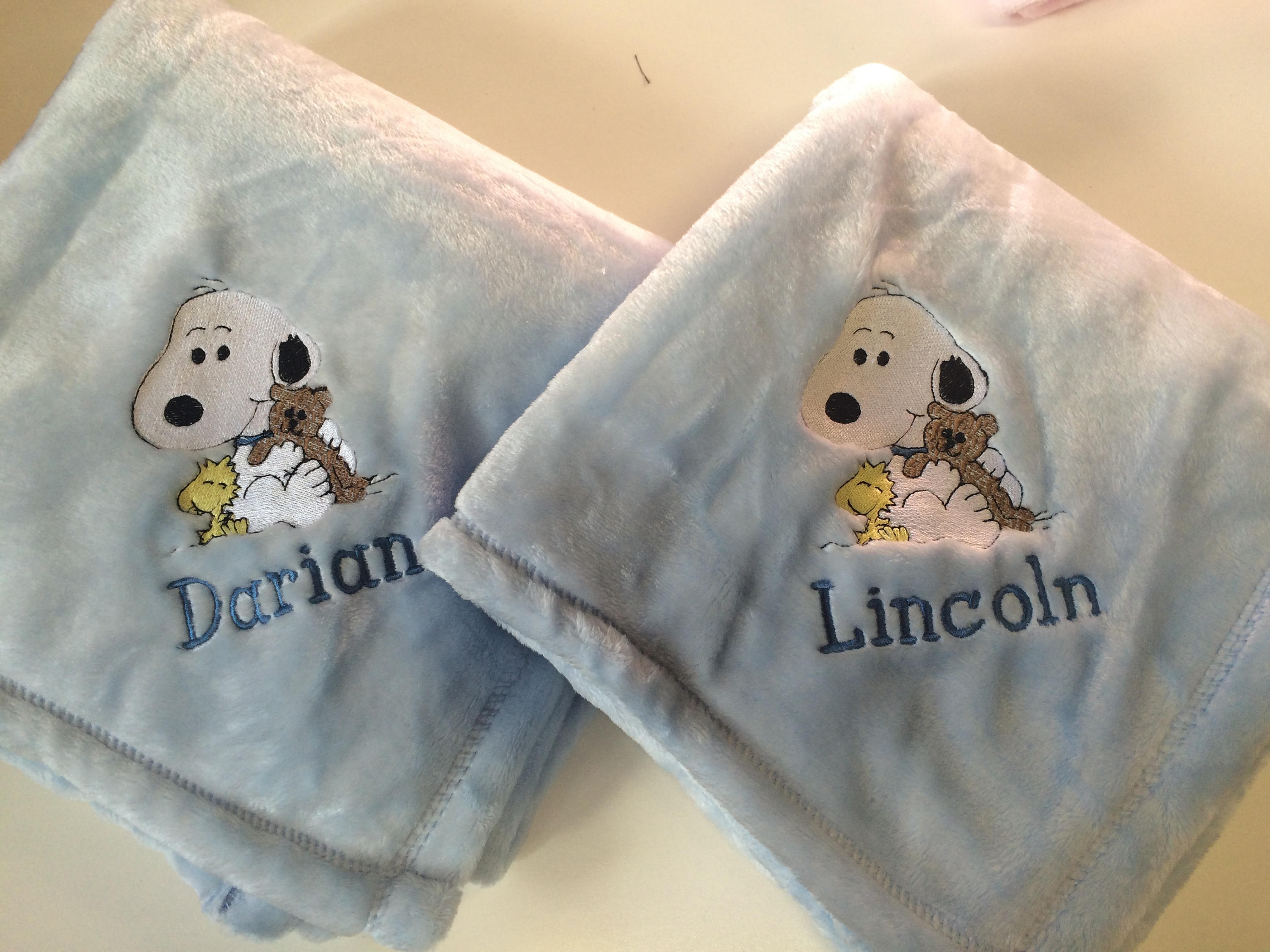 Personalized Baby Blanket Embroidered Fleece Tahoe for Girl or Boy Many Choices