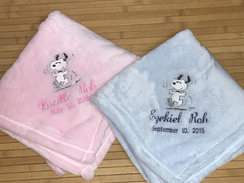 snoopy baby blanket
