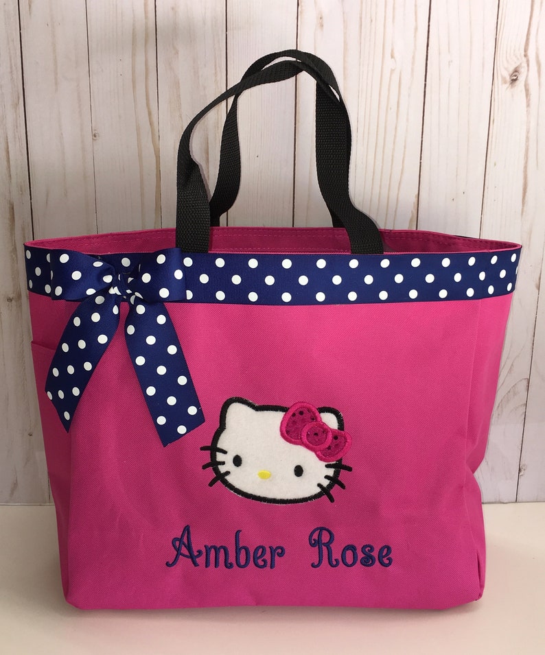 Personalized Girl Hello Kitty Tote Bag Baby Diaper Bag