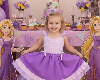 cotton rapunzel dress Rapunzel Inspired Cotton Twirl Dress  Foxtail Lilies