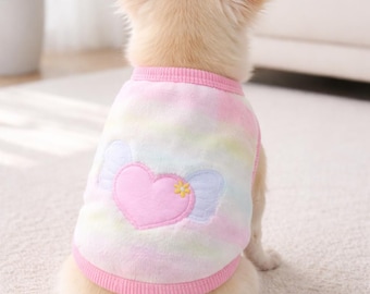 Cute Winter Pet Sweater – Soft Fleece Star Jacket for Small Dogs & Cats Warm Puppy Vest ,Cozy Flannel ,Pet Clothes (XXS–XL)