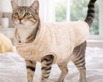 Reversible Fleece Pet Jacket – Warm Winter Vest for Small Dogs And Cats, Soft Cozy Puppy & Kitten Sweater