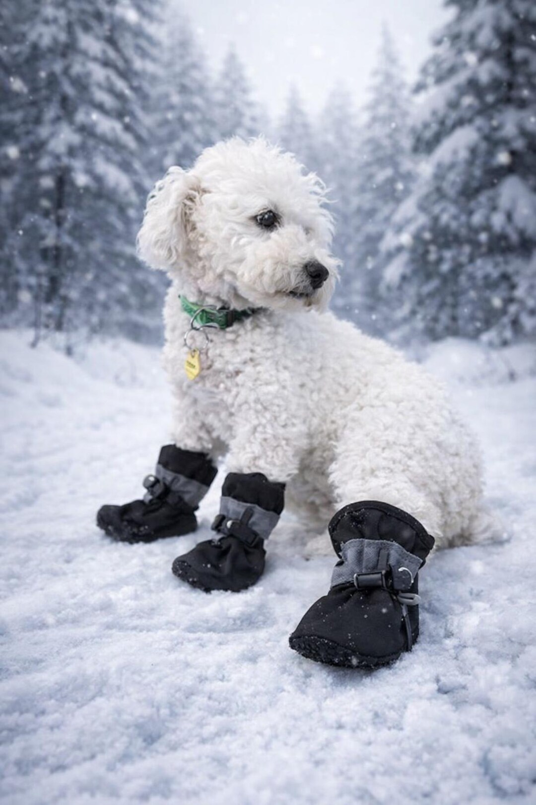 Waterproof Dog Boots, Warm Anti-slip Winter Shoes for Small Dogs, Snow ...