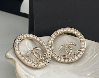 Authentic vintage Chanel earrings with full set