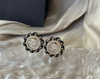 Authentic vintage Chanel earrings with full set