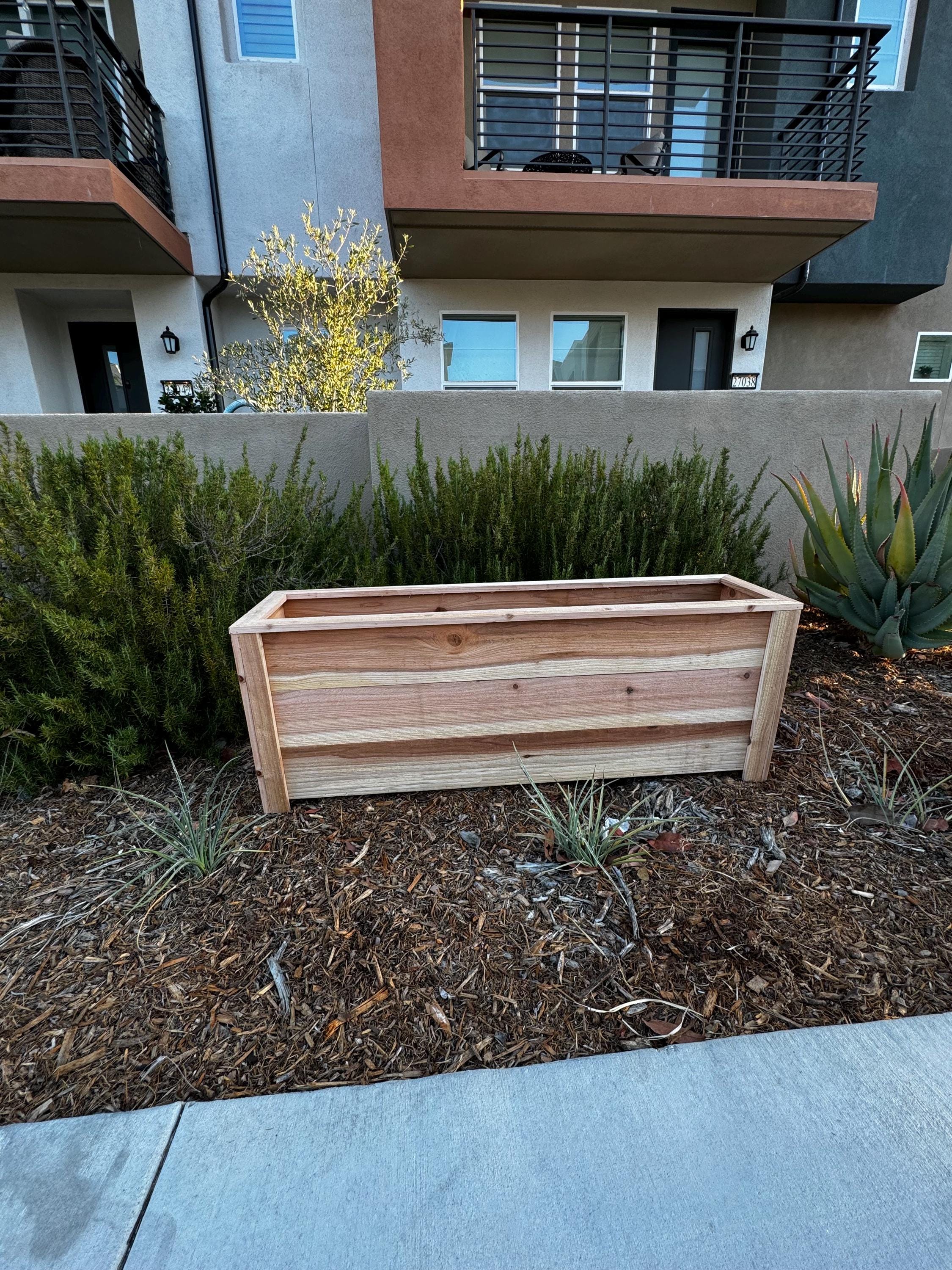 Cedar Planter Box Plans PDF, DIY Wood Planter, Outdoor Planter Plans ...