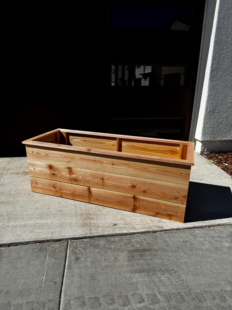4ft Cedar Planter Box Plans PDF – DIY Outdoor Wooden Planter, Step-by ...