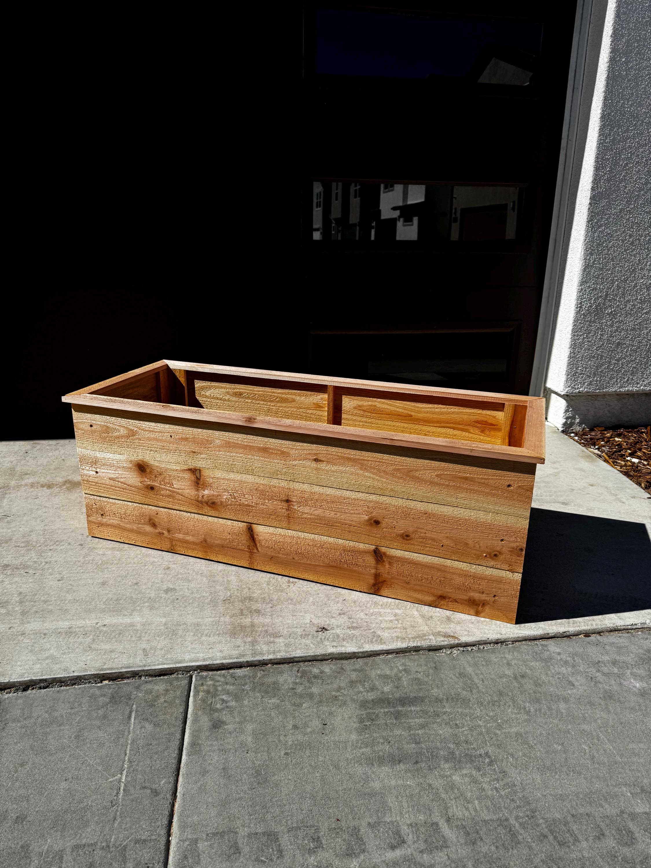 4ft Cedar Planter Box Plans PDF – DIY Outdoor Wooden Planter, Step-by ...