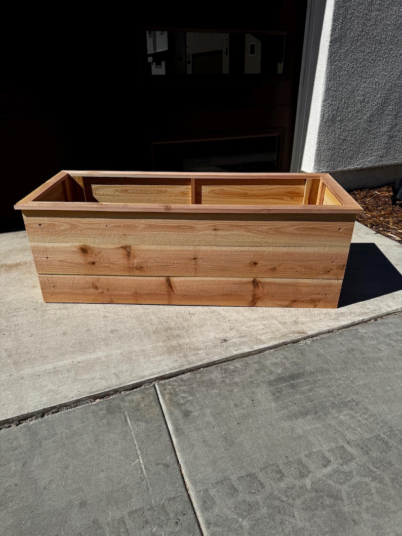 4ft Cedar Planter Box Plans PDF – DIY Outdoor Wooden Planter, Step-by ...