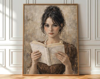 Portrait of a Woman on Her Reading Day, Literary Painting — PDF