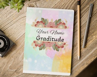 Dankbarkeit Journal - Individuelles Softcover Notizbuch, Self-Care Journal, Inspirational Schreiben, personalisiertes Geschenk, Mindfulness Tagebuch