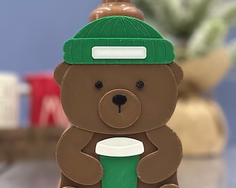 Vintage Rare Starbucks Santa Bear/santa Bearista Bear 2000