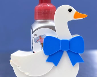 Goose with Bow Soap Holder 3D Print File, Farmhouse Decor (STL, Bambu/Orca 3MF)