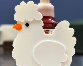 Silkie Chicken Soap Holder 3D Print File, Farmhouse Decor (STL, Bambu/Orca 3MF)