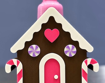 Gingerbread House Soap Holder 3D Print File, Christmas Decor (STL, Bambu/Orca 3MF)