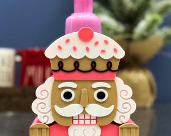 Sweets Nutcracker Soap Holder 3D Print File, Christmas Decor (STL, Bambu/Orca 3MF)