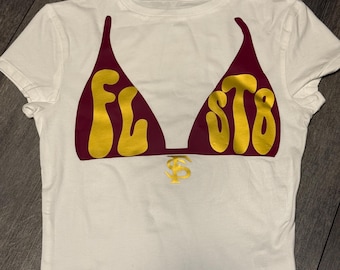 bikini college baby tee