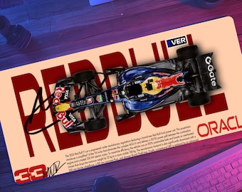 Max Verstappen F1 Themed Desk Mat, Gaming Mouse Pad, Colorful Setup Decor