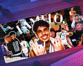 LaMelo Ball NBA Mouse Pad, Colorful Gaming Desk Mat, Smooth Polyester Surface