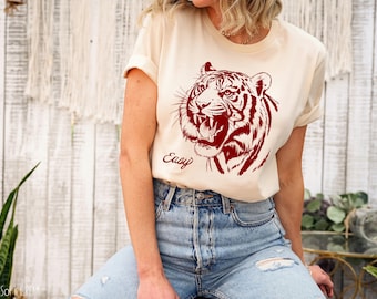 Chemise Easy Tiger : T-shirt unisexe bohème rétro