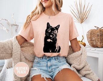 Retro Funny Cat T-Shirt: Vintage Style Cat Lover Gift