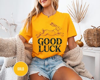 Good Luck Shirt : Retro Vintage Trendy Damen T-Shirt, Unisex T-Shirt