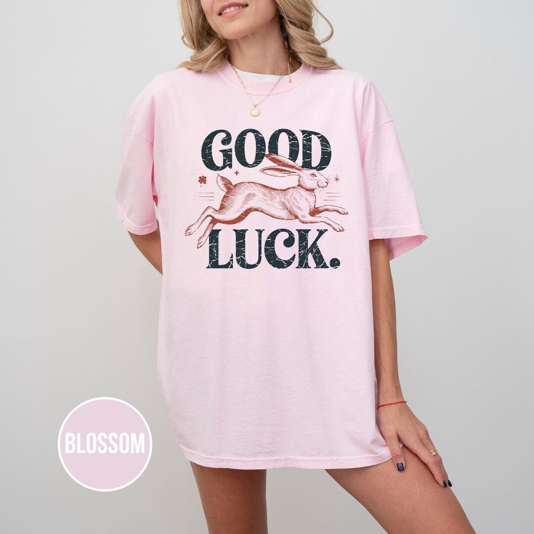 Comfort Colors® Good Luck Shirt: Rabbit Tee, Vintage Graphic T-shirt ...
