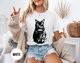 Funny Cat T-Shirt: Retro Vintage Style, Cat Lover Gift