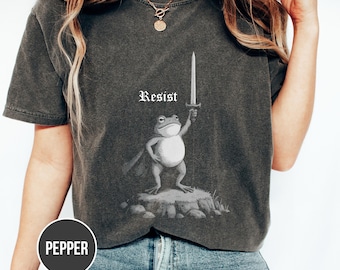 Comfort Colors, Resist Shirt: Political Protest Feminist Liberal Unisex Shirt