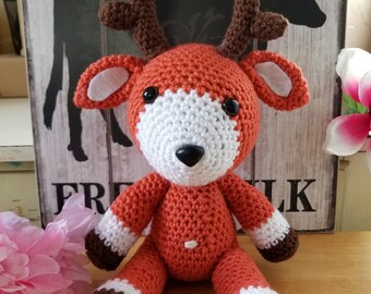 Crochet amigurumi cute deer toy