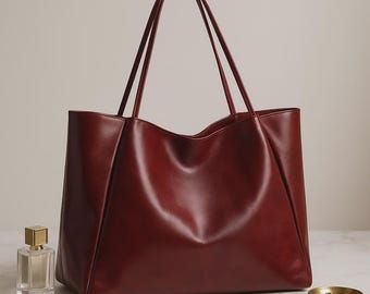 Bolso de mano de piel sintética para mujer, bolso de hombro de gran capacidad, bolso de compras diario.