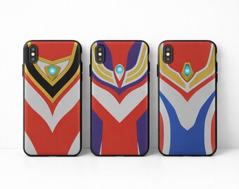 Tokusatsu Hero Trio Tiga Dyna Gaia Custom Phone Case